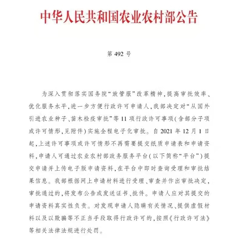 12月1日起施行！農(nóng)藥和肥料登記中的部分事項(xiàng)實(shí)施全程電子化審批(圖2)